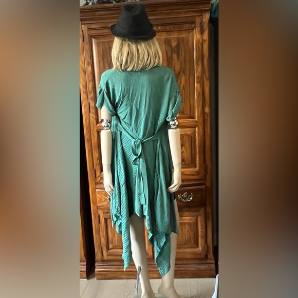 Jean Paul Gaultier vintage Teal Knit Cardigan large - Picture 4 of 4